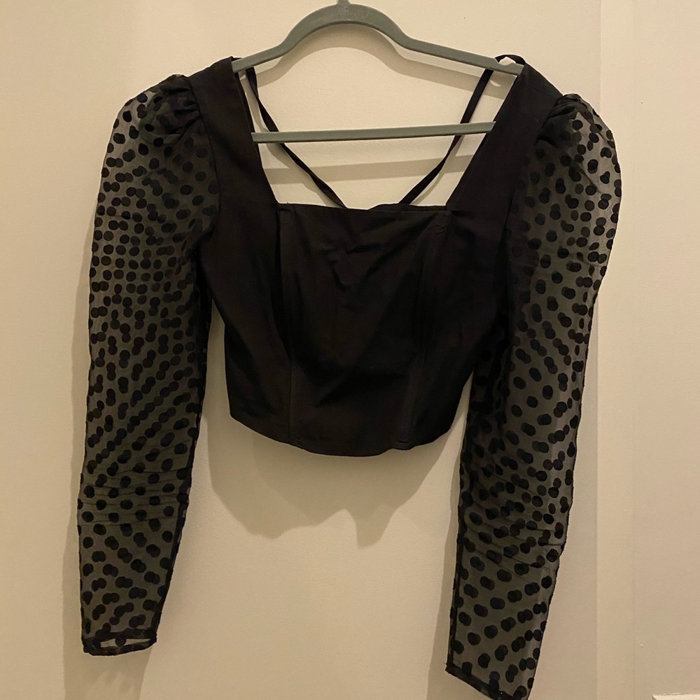 Black top by Topshop